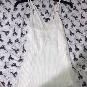 Express Strappy Pleated Lace Cami